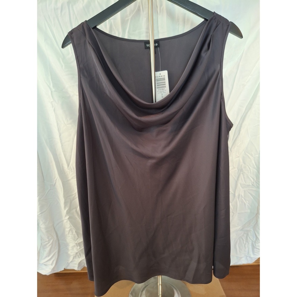 Torrid Black Cowl Neck Tank. Size 0 (Large/12).